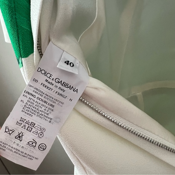 NWOT Dolce&Gabbana Banana Leaf-Print Sheath Dress - Picture 11 of 16